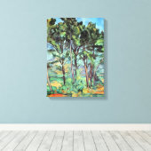 ポール・セザンヌによる「ヴィアドクトのある松の木」 ヴィンテージ・アート キャンバスプリント (インサイチュ (ウッドフロア))