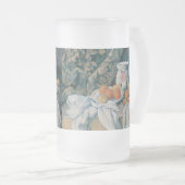 ポール・セザンヌのカーテンを使った静物詩 フロストグラスビールジョッキ (正面右)