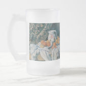 ポール・セザンヌのカーテンを使った静物詩 フロストグラスビールジョッキ (左)