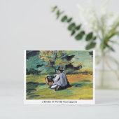 ポール・セザンヌの画家 ポストカード (スタンド正面)