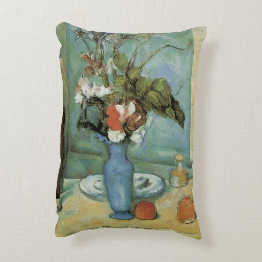 ポール・セザンヌの青い花瓶 アクセントクッション (裏面(縦))