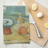 ポール・セザンヌの青い花瓶 キッチンタオル (四つ折り)