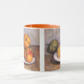 ポール・セザンヌの静物画（ブドウ、リンゴ、梨） マグカップ (中央)