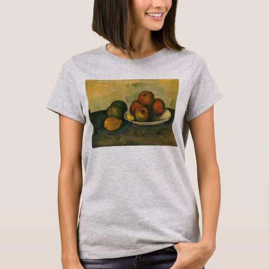 ポール・セザンヌの静物画「リンゴ」 Tシャツ (正面)