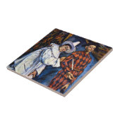 ポール・セザンヌの「ピエロとハルレキン、マルディ・グラ」 タイル (側面)