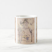 ポール・セザンヌの「木々の間から見る風景」ヴィンテージ・アート コーヒーマグカップ (中央)