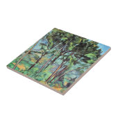 ポール・セザンヌの「松と高架橋」ヴィンテージ・アート タイル (側面)