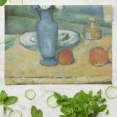 ポール・セザンヌの『青い花瓶（花と果物）』 キッチンタオル (折り畳み)