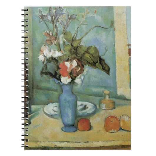 ポール・セザンヌの『青い花瓶（花と果物）』 ノートブック (正面)