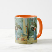 ポール・セザンヌの『青い花瓶（花と果物）』 マグカップ (正面右)