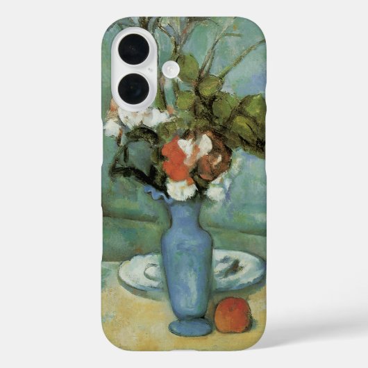 ポール・セザンヌの『青い花瓶（花と果物）』 Case-Mate iPhoneケース (裏面)