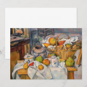 ポール・セザンヌ - かごのある静物画 サンキューカード (正面/裏面)