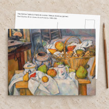 ポール・セザンヌ - かごのある静物画