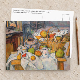 ポール・セザンヌ - かごのある静物画 ポストカード