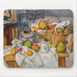 ポール・セザンヌ - かごのある静物画 マウスパッド