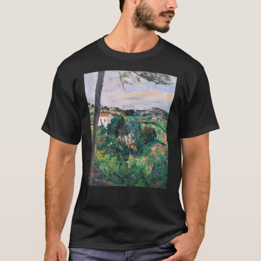 ポール・セザンヌ - エスタックの松 Tシャツ (正面)