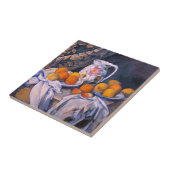 ポール・セザンヌ - カーテンのある静物画 タイル (側面)