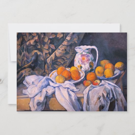 ポール・セザンヌ - カーテンのある静物画 招待状 (正面)