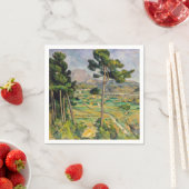 ポール・セザンヌ - サント・ヴィクトワール山とヴィアダクト スタンダードカクテルナプキン (インサイチュ)