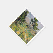 ポール・セザンヌ - サント・ヴィクトワール山とヴィアダクト スタンダードカクテルナプキン (角)