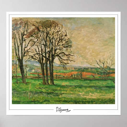 ポール・セザンヌ・ゼディング・アート・ポスター#11 ポスター (正面)
