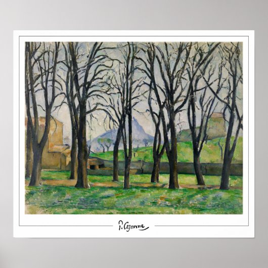 ポール・セザンヌ・ゼディング・アート・ポスター#12 ポスター (正面)