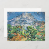 ポール・セザンヌ・ソロネット上空のモントサントビクトワール (正面/裏面)