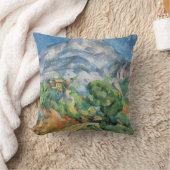 ポール・セザンヌ・ソロネット上空のモントサントビクトワール クッション (ブランケット)