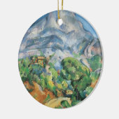 ポール・セザンヌ・ソロネット上空のモントサントビクトワール セラミックオーナメント (左)