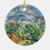 ポール・セザンヌ・ソロネット上空のモントサントビクトワール セラミックオーナメント (裏面)