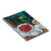 ポール・セザンヌ - チェリーと桃の静物 ノートブック (右側)