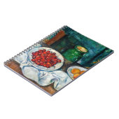 ポール・セザンヌ - チェリーと桃の静物 ノートブック (左側)