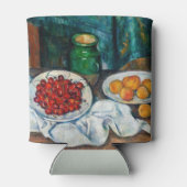 ポール・セザンヌ - チェリーと桃の静物 缶クーラー (裏面)