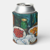 ポール・セザンヌ - チェリーと桃の静物 缶クーラー (缶裏面)