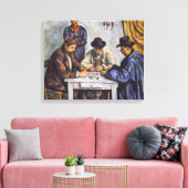 ポール・セザンヌ - トランプのプレイヤー キャンバスプリント (インサイチュ (リビング))