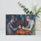 ポール・セザンヌ - トランプをする人々 サンキューカード (スタンド正面)