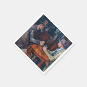 ポール・セザンヌ - トランプをする人々 スタンダードカクテルナプキン (角)