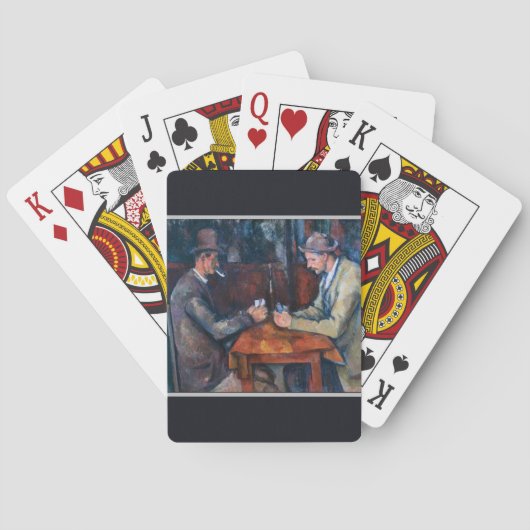 ポール・セザンヌ - トランプをする人々 トランプ (裏面)