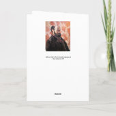 ポール・セザンヌ - ピンクの背景の自画像 カード (裏面)