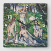 ポール·セザンヌ-フォー·バザース スクエア壁時計 (正面)