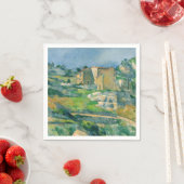 ポール・セザンヌ - プロヴァンスの家々、リアウ谷 スタンダードカクテルナプキン (インサイチュ)