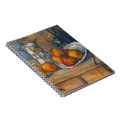 ポール・セザンヌ -  ミルク瓶と果物の静物画 ノートブック (右側)