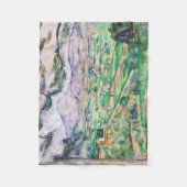 ポール・セザンヌ・モンサントビクトワール フリースブランケット (正面)