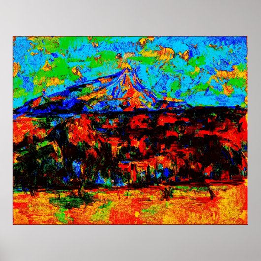 ポール・セザンヌ – モンサントビクトワール(修正済) ポスター (正面)