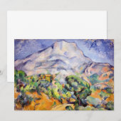 ポール・セザンヌ - モン・サント・ヴィクトワール、トロネート道 招待状 (正面/裏面)