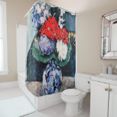 ポール・セザンヌ・リトル・デルフトとのブーケ シャワーカーテン (インサイチュ)