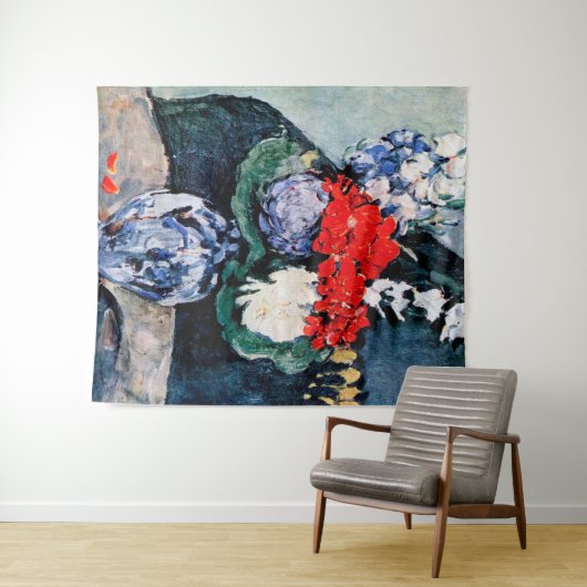 ポール・セザンヌ・リトル・デルフトとのブーケ タペストリー (インサイチュ(横))