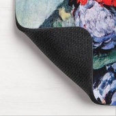 ポール・セザンヌ・リトル・デルフトとのブーケ マウスパッド (コーナー)