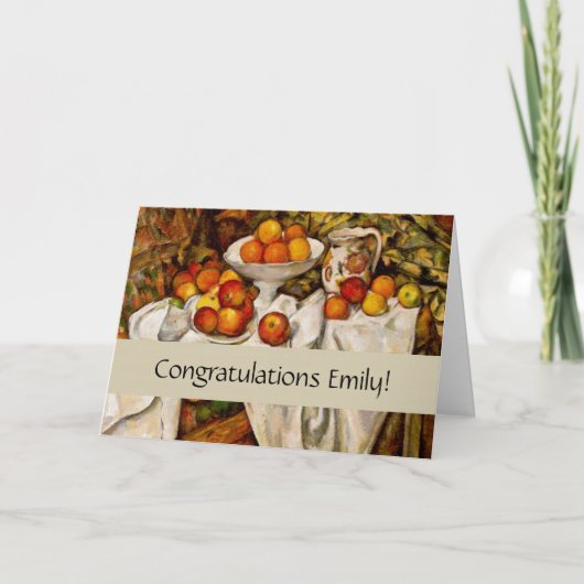 ポール・セザンヌ・リンゴ・オレンジ印象派 カード (正面)