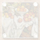 ポール・セザンヌ・リンゴ・オレンジ印象派 ガラスコースター (裏面)